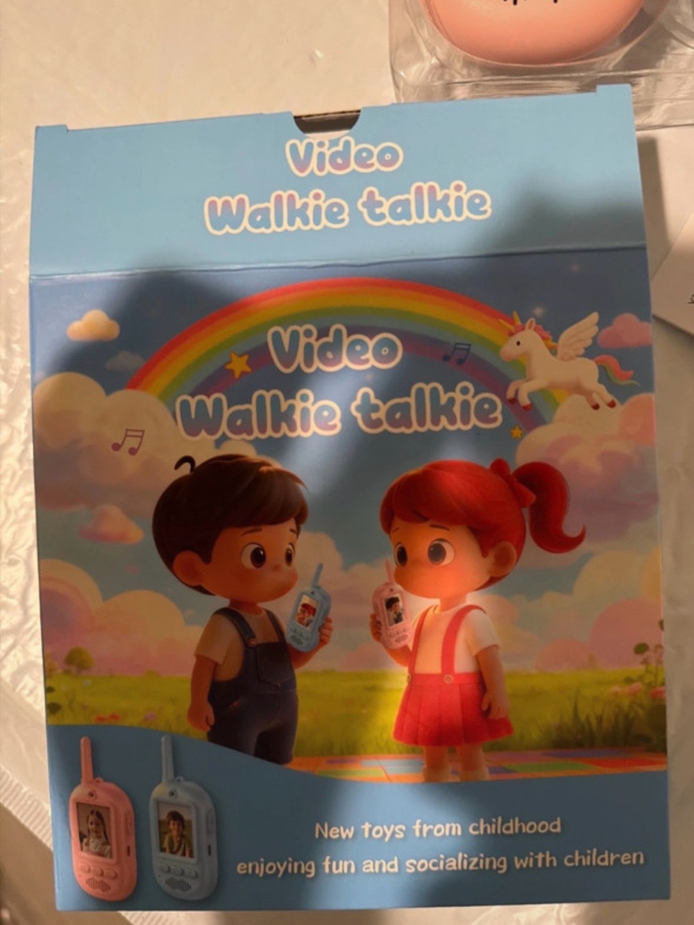 Kids Video Walkie Talkie - Pink Child-Friendly Two-Way Radio